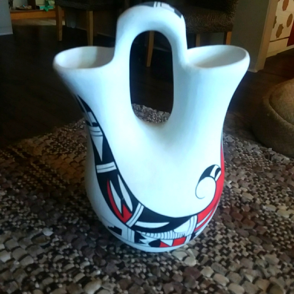 R. GALVAN pottery piece. Made in Mexico.